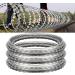 75 m of shaving wire galvanized barbed wire shaving wire shaving wire for wire fence 2.5 m per roll (roller diameter: 48.3 cm 45 coils/roll) (70 m 1) 294 ft 1