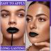 2Pcs Black Matte Liquid Lipstick & Lip Liner Set | Waterproof Long Lasting Smudge Proof | Perfect for Halloween & Goth Makeup - Buy Online on GoSupps.com
