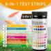 Hygger 8-in-1 Aquarium Test Strips for Freshwater & Saltwater - 50 strips - Buy Online on GoSupps.com