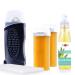 Sunting wax roll-on depilatory set warm wax device with 2 waxing cartridges 2x 100ml for hair removal with fleece strips (black set)