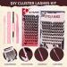DIY Self Adhesive Eyelashes - 120 Pcs Lash Clusters & 3D Angel Wing Lashes Kit - Easy Apply Reusable D Curl 12-18mm | International Shipping - Buy Online on GoSupps.com