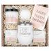 Happy Birthday Gifts for Women - Spa Gift Basket for Women, Best Friends Gifts for Women, Birthday Gifts for Mom, Birthday Box Gifts for Sister Birthday, Birthday Gifts for Friend Female, Womens Gifts 5 Piece Set White