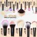 Buy ZAMEL 15 Pcs Makeup Brush Set - Real Goat & Synthetic Hair Ultra Soft Deluxe Face & Eye Brushes for Flawless Makeup Application - Buy Online on GoSupps.com