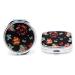 Pill Box - 3 & 2 Compartments - 2pcs Medicine Pill Case Portable Vitamin Holder Organizer for Purse Pocket Travel Gifts Jewelry Storage Box (with Mirror) (Butterfly)