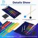 Dreld 9 Solfeggio Tuning Forks Kit for DNA Repair & Healing Sound Therapy - Colorful | Includes Silicone Hammer and Bag - Perfect Musical Instrument for Balancing Healers - Buy Online on GoSupps.com
