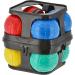 Boule Set 10 Pcs | Colorful Plastic Boules with Storage Holder | 8 Balls 7cm & 2 Balls 3cm | International Shipping Available - Buy Online on GoSupps.com
