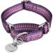 Then Martingal collars for dogs adjustable-heavy duty-soft-glatted light they go the dog for large/small dogs (large 2.5cm wide dark purple) large 2.5cm wide dark violet