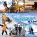 Qinkada 25 Stainless Steel Snow Traction Spikes for Boots - Anti-Slip Cleats for Hiking, Fishing, Climbing | Medium Size - Buy Online on GoSupps.com