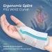 Curecare Carpal Tunnel Wrist Support 2-in-1 Bandages with Metal Stabilizers | Relieve Pain & Inflammation (S/M Right Gray) - International Shipping Available - Buy Online on GoSupps.com