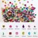 FADIKX 1200 Pcs Acrylic Rhinestones | DIY Craft Gems for Wedding & Birthday Decoration | 12 Shapes (6-13mm) - Buy Online on GoSupps.com