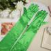 NQEUEPN Women Long Gloves Long Elbow Satin Gloves 21" Stretchy 1920s Opera Gloves Hand Care Moisturizing Gloves for Women Girls Evening Party Dance (Dark Green) - Buy Online on GoSupps.com