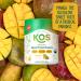 KOS Organic Superfood Greens Powder - Gut Health from Prebiotic Fiber Supergreens and Adaptogens - USDA Certified Organic Made in a GMP Certified Facility - 28 Servings Mango Mango 9.38 Ounce - Buy Online on GoSupps.com
