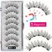 Magnetic Eyelashes with Applicator - Soft Natural Magnetic Eyelashes - 2 Pairs Reusable False Eyelashes Magnetic Lash Strips for 3D Natural Eye Makeup Easy to Wear - Buy Online on GoSupps.com