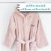 Wolimbo Children's Bathrobe - Personalized 100% Cotton Baby Robe in Old Pink with Llama Embroidery | Size 86-92 - Buy Online on GoSupps.com