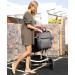 Babbleroo Diaper Bag Backpack - Multifunctional Large Baby Bag with Diaper Pad Stroller Belt & Pacifier Bag - Dark Gray - Buy Online on GoSupps.com
