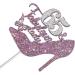 Tenhaisi Purple Sliver Glitter 65 & Fabulous Lady Cake Topper Happy 65th Birthday Party Decoration for Women Cheers to 65 Years 65th Birthday/Wedding Celebration/Anniversary Party Supplies (65) - Buy Online on GoSupps.com