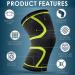BESKEY Knee Support (Pair) Anti Slip Knee Brace Elastic Breathable Knee Compression Sleeve Help Joint Pain Relief for Arthritic Sufferer and Recovery from Injuries Fit for Sports (L Green) Large Green - Buy Online on GoSupps.com