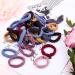 Elcoho 100 Seamless Cotton Hair Gums | Elastic Ponytail Holders for Women & Girls | No Fold Hair Accessories in Mixed Candy Colors - Buy Online on GoSupps.com