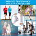 Hueglo Compression Socks for Neuropathy & Plantar Fasciitis - Ankle Bandage for Arthritis Achilles Tendon Support - 4 Pairs in White & Black (M) - Buy Online on GoSupps.com