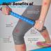 Physix Gear Sport Massage Roller with Handle Self-Massage Fascia Rod for Muscle Pain Relief | Blue Includes 1 Pack + E-Guide - Buy Online on GoSupps.com