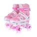 Roller Skates for Girls and Kids, 4 Sizes Adjustable Roller Skates, with All Wheels Light up, Fun Illuminating for Girls and Kids, Roller Skates for Kids Beginners, Pink Pink Medium-Big Kid(2-4.5)