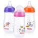 Nuby Tritan Wide Neck Non-Drip Bottles 9oz/270ml 3 Pack - Anti-Colic Air System - 3M - Buy Online on GoSupps.com