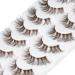 Lash Clusters Brown Lashes Natural Look False Eyelashes DIY Individual Lashes Fluffy Wispy Lashes Brown Natural Lashes Extensions by GVEFETIEE 7 Pairs - Buy Online on GoSupps.com
