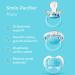 Smilo Orthodontic Pacifier | Aqua Stage 2 | Supports Palate | 3-9 Months | Pack of 3 - Buy Online on GoSupps.com