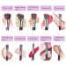 Professional Crystal Handle Makeup Brush Kit | 10-Piece Premium Synthetic Brush Set for Foundation Blush & Concealer | Transparent Shiny Cosmetic Brushes - Buy Online on GoSupps.com
