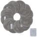 Kinhwa make -up removered Pads Reusable Smink pads Washable Microfiber Sleeping pads face super soft facial cleaning pads with laundry bag light gray 12 pieces (1 Pack) light gray