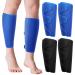 Chivao 2 Pairs Calf Support Brace Adjustable Shin Splint Calf Compression Sleeve Lower Leg Compression Wrap for Men and Women Pain Relief (Blue and Black) Blue  Black