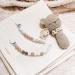 Kowlone Leopard Silicone Pacifier Chain Clips for Baby Girls - 2-Pack Dummy Holder for Baby Shower - Buy Online on GoSupps.com