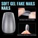 Tomicca Ballerina Short Nail Tips - 240 Gel & Acrylic Half Matte Coffin Style - 15 Sizes for Perfect Fit - Buy Online on GoSupps.com