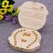 Haqatr Children's Wooden Tooth Box Children Teeth Box Baby Tooth Box Keepsake Save Organizer for Baby Kids Boy Tooth Storage Box Souvenir Baby Teeth Save Box - Buy Online on GoSupps.com