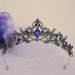 FANCY-J Crown Tiara: Sparkling Rhinestones & Crystals for Women - Perfect for Princess Parties, Weddings, and Proms (Gold-Blue-Black Crystal) - Buy Online on GoSupps.com