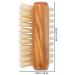 Redecker Natural Pig Bristle Travel Nailbrush with Waxed Olive Wood Handle - 2-1/4-Inches - Buy Online on GoSupps.com