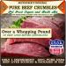 Mister Bens Original Freeze-Dried Raw Beef Crumbles & Dust - 100% Beef Meal Topper for Finicky Dogs 4.25 oz - Buy Online on GoSupps.com