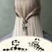 3 Piece Checkered Hair Claw Clips - Black and White Lattice Hair Barrettes for Women and Girls - Buy Online on GoSupps.com