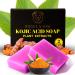 Kojic Acid Soap Pure Turmeric Soap Bar for Face & Body Brightening Skin Lavender Soap with Vitamin C and E 2 Pack Turmeric Face Wash 100G - for all Skin Types