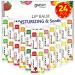 DMSKY 24-Pack Vitamin E Lip Balm in Bulk with Coconut Oil -100% Natural Ingredients- Lip Moisturizer Treatment - Moisturizing, Soothing, Chapped Lips. Assortment of 12 Flavors pack of 24