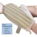 Aimisin Linen Bath Gloves Set for Deep Cleaning and Body Massage | Double Sided Shower Scrubber Mitts for Spa Experience - Buy Online on GoSupps.com