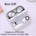 Buy MUF 2-in-1 Contact Lens & Glasses Case | Leak-Proof Portable Travel Set with Tweezers & Solution Bottle - Black & White Marble - Buy Online on GoSupps.com