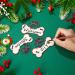 Customizable Wooden Dog Bone Christmas Ornaments - Set of 36 | Personalized with Custom Name | Ideal Gift for Pet Lovers | Home Decor for Christmas Tree (Warm Pattern) - Buy Online on GoSupps.com