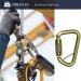 Fusion Climb Tacoma Steel Auto Lock D-Shaped Carabiner - High Strength Steel Clip GOLD - Buy Online on GoSupps.com