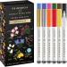Primrosia 12 Essential Acrylic Paint Pens   Extra Fine Tip Markers Set. Primary Colors with Metallic Silver and Gold. Great for DIY Craft  Paper  Ceramics  Coloring  Rock Painting  Canvas Essential - Fine Tip