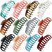 12 PCS Hair Claw Clips Large for Women and Girls Non-slip Matte Hair Clips  Strong Hold Thick Thin Hair styling Hair Accessories  Solid Trendcy Color Hair Jaw Clamp by Eathtek