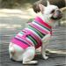 Skxeo Christmas Dog Sweater Costume - Warm Knitted Winter Outfit for Puppies & Cats - XL Pink Striped Pet Clothing for New Year - Buy Online on GoSupps.com