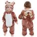 COOKY.D Unisex Winter Hooded Romper Jumpsuit 2-36 Months 6-12 Months Squirrel