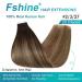 FSHINE Brown Balayage Tape-In Hair Extensions 35cm - Real Hair Ombre #2/3/27 50g - Seamless Brown to Blonde Extensions - Buy Online on GoSupps.com