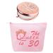 30th Birthday Gifts for Women  30th Birthday Gifts Makeup Bag  Birthday Gifts for 30 Year Old Woman  Dirty 30 Gift  30 Birthday Gifts for Women  30th Birthday Mirror  30th Birthday Cosmetic Bag rose gold  pink